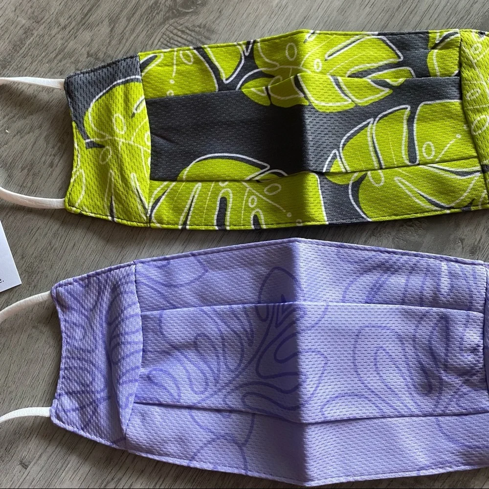 Brand New Hawaiian Print Face Masks
